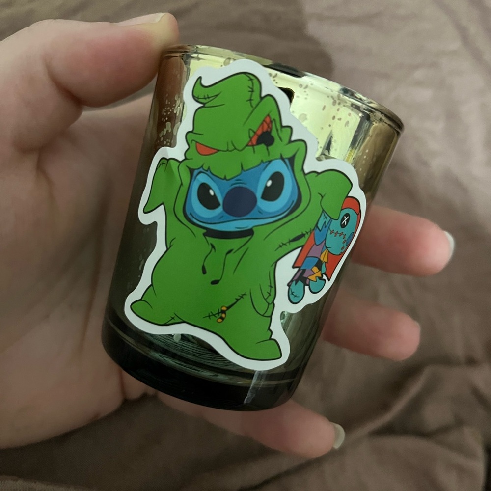 Stitch dressed as Oogie Boogie
 Candle Holder